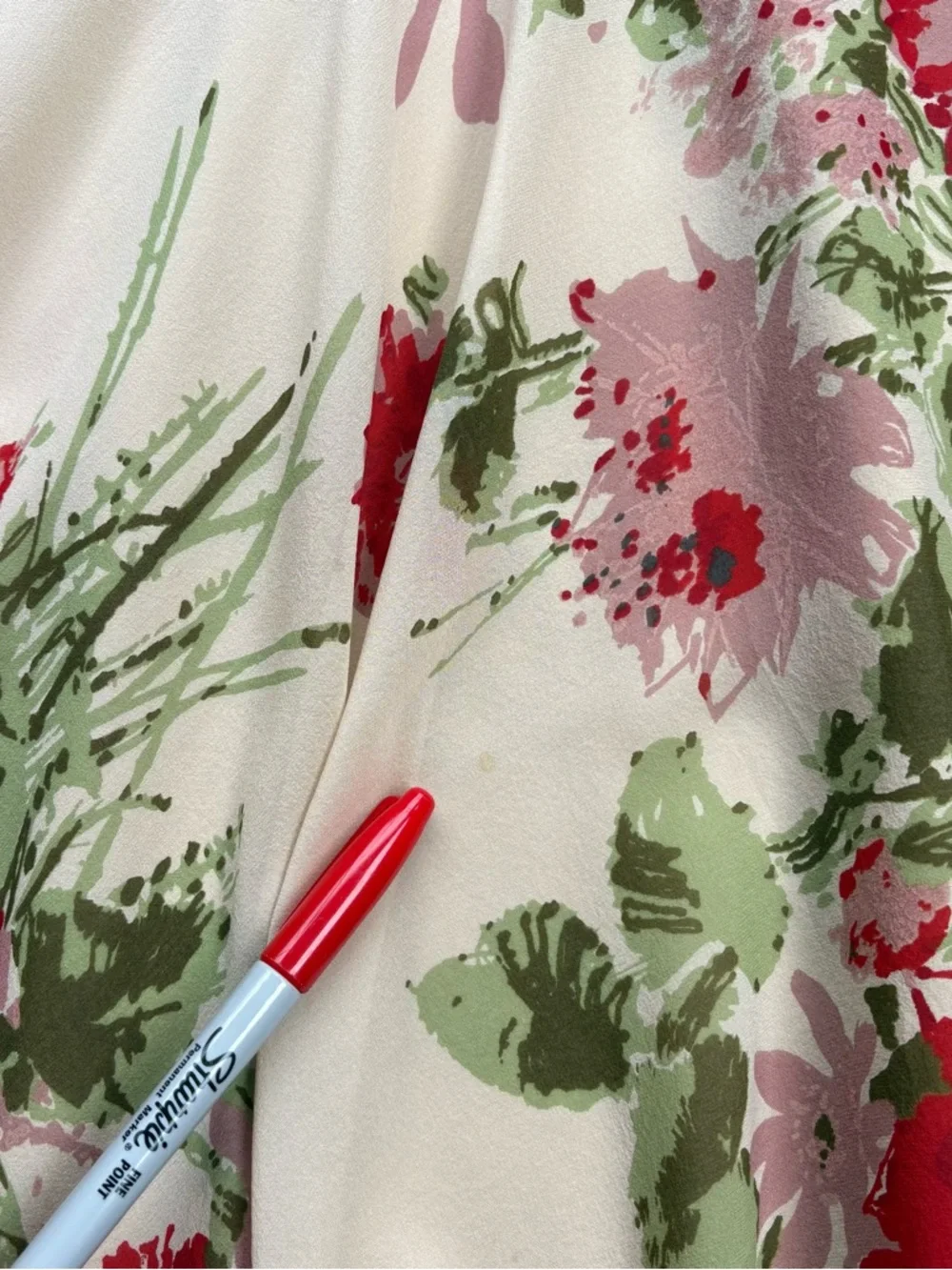 Vintage Moschino Cheap and Chic Silk Floral Skirt A-Line Cottagecore Flowy